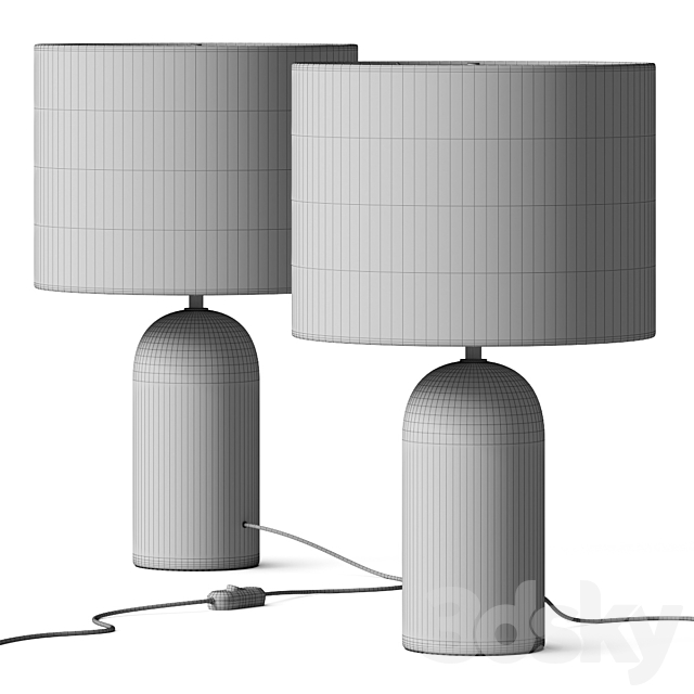 La Redoute Emna Concrete Table Lamp 3dsky