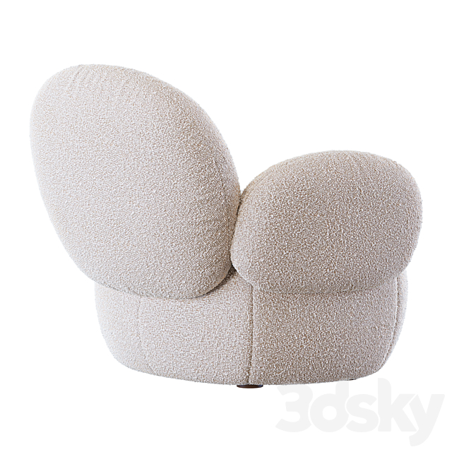 Nana Love Armchair and pouf by Freifrau 3dskyfree
