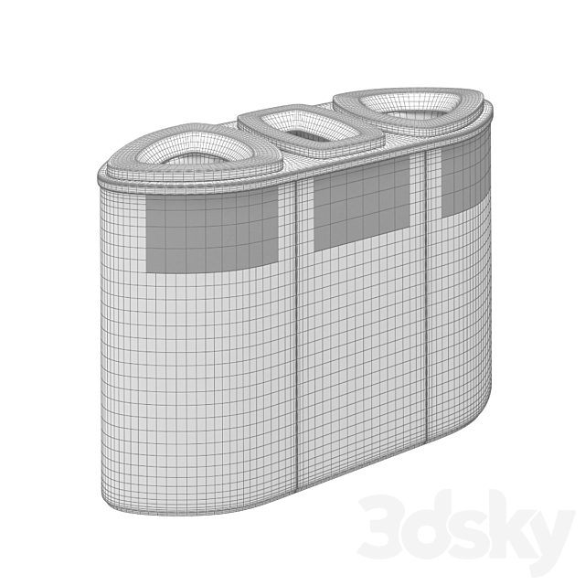 Containers for separate collection of garbage Bermuda Triple 3DSMax File - thumbnail 5