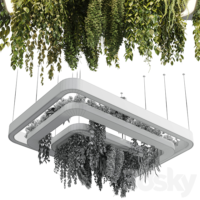 pot light pendant plant light hanging 11 3DSMax File - thumbnail 5
