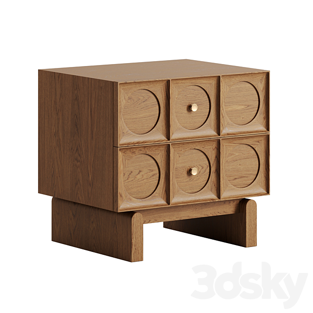 Marcel Bedside Table by Soho Home 3DSMax File - thumbnail 1