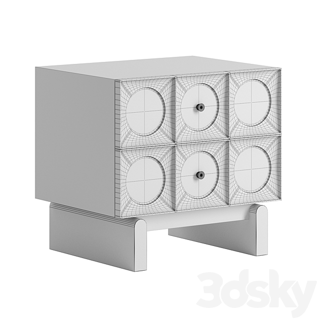 Marcel Bedside Table by Soho Home 3DSMax File - thumbnail 2
