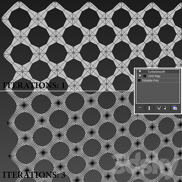 Perforated panel 3dskyfree