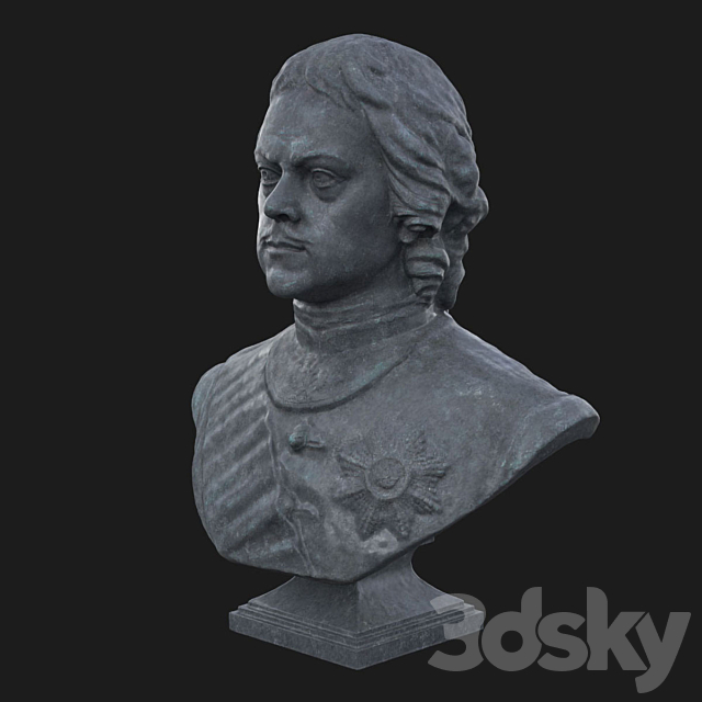 Bust of Peter the Great 3DSMax File - thumbnail 3