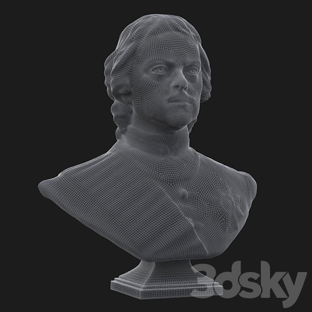 Bust of Peter the Great 3DSMax File - thumbnail 7
