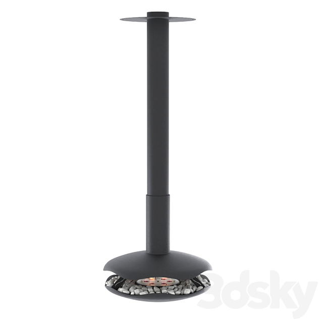 Animated bio-fireplace Perola 3dsky
