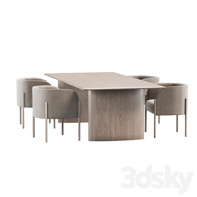Dining set by MGBhome 3d