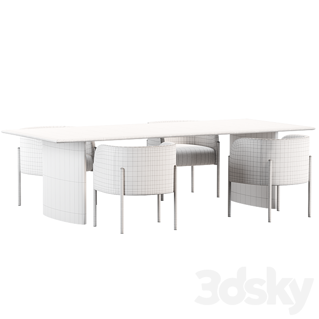 Dining set by MGBhome 3dsky