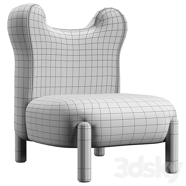SHERPA BEAR Kids Chair 3DS Max Model - thumbnail 3