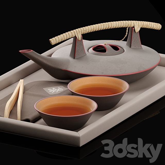 Tea Ceremony Set 3d