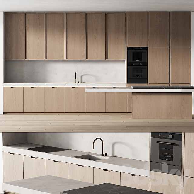 242 modern kitchen 15 minimal modern kitchen with island 06 3DSMax File - thumbnail 2