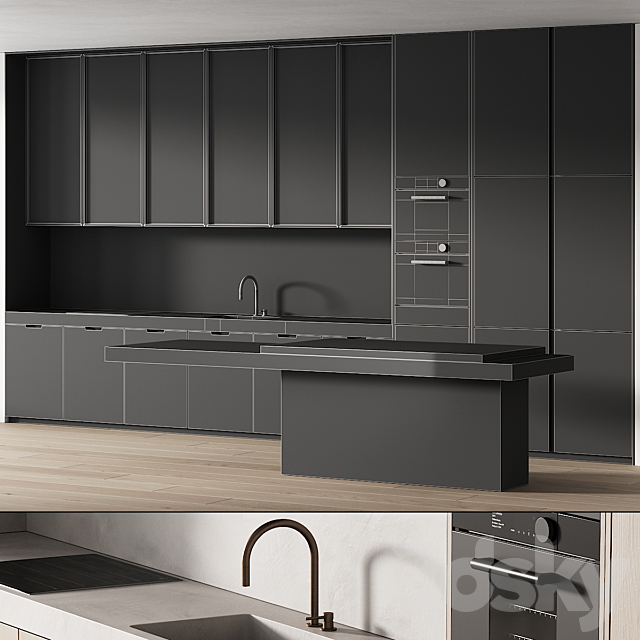 242 modern kitchen 15 minimal modern kitchen with island 06 3DSMax File - thumbnail 6