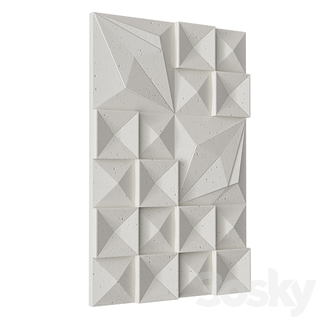 Lava Ash Tile Dimensional Wall Art 3DSMax File - thumbnail 3