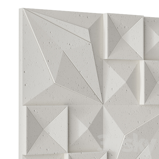 Lava Ash Tile Dimensional Wall Art 3DSMax File - thumbnail 5