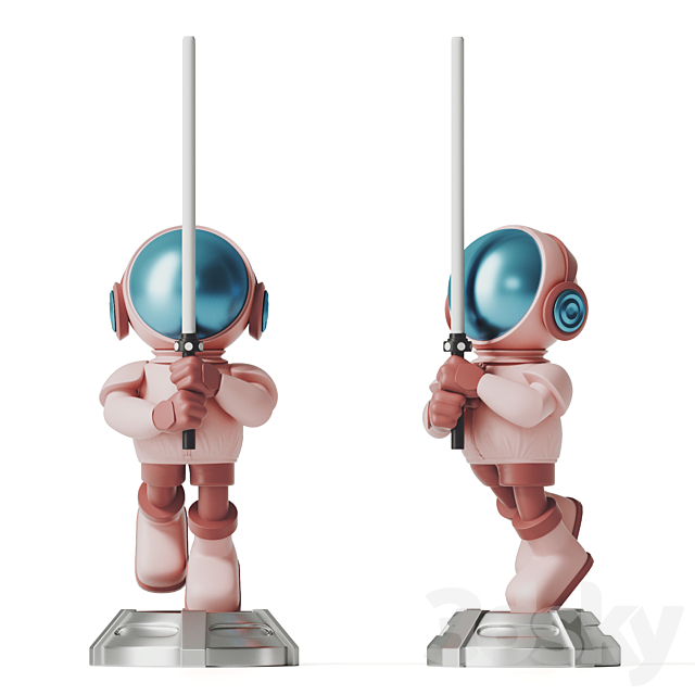 Astronaut Sculpture 3DSMax File - thumbnail 1