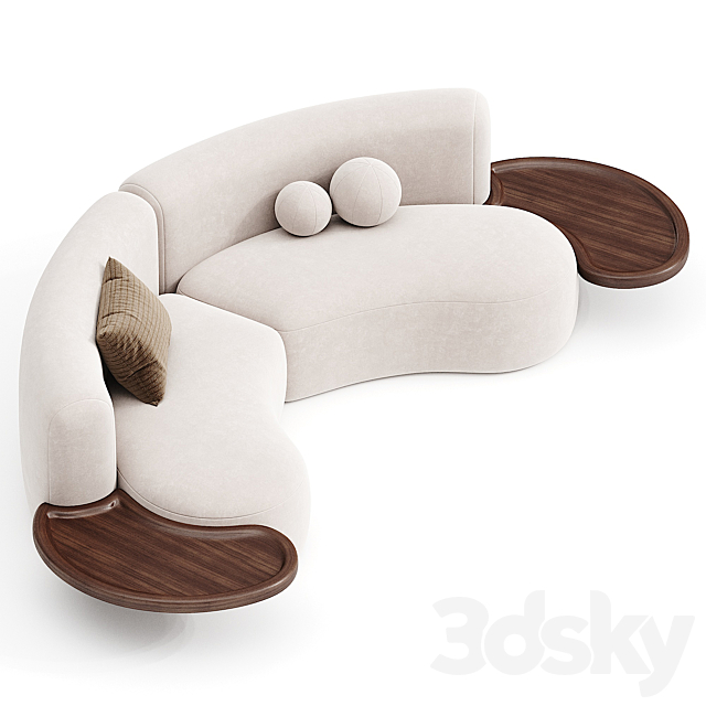Oze Modular Sofa 3d