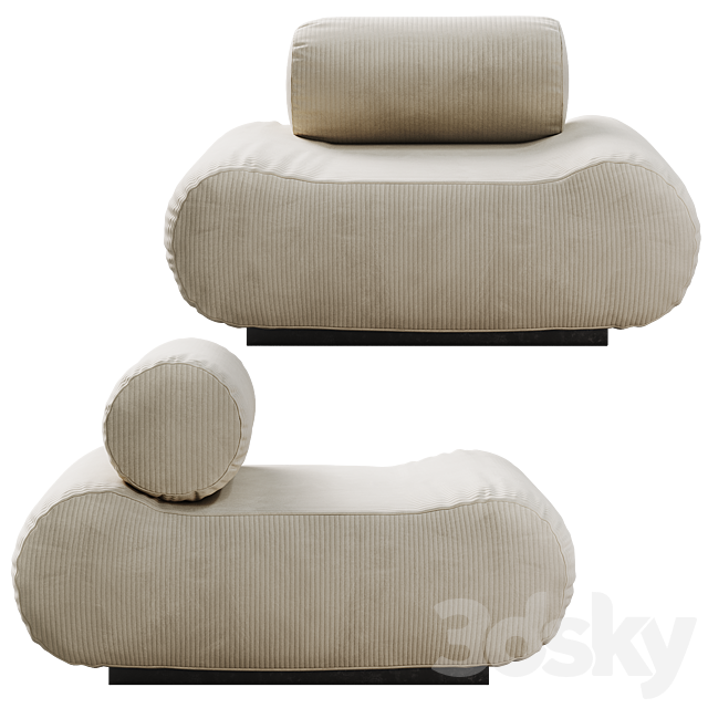 Modular sofa Corbi Trio 3dmodel