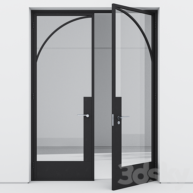Aluminum door 34 3DS Max Model - thumbnail 2