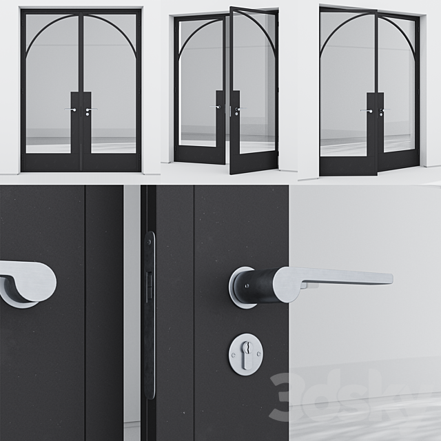 Aluminum door 34 3DS Max Model - thumbnail 3