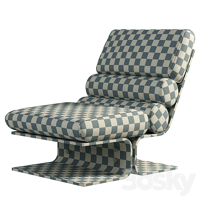 Pair of Space Age Lounge Chairs in Lucite and Leather. 1960s 3dskyfree