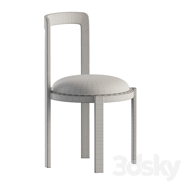 Tobie Dining Chair 3DS Max Model - thumbnail 4