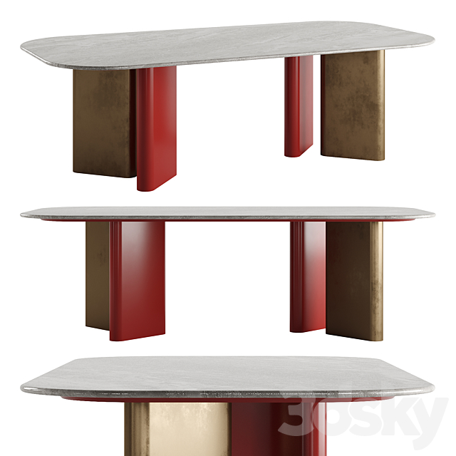 ONNO Rectangular Table by Marelli 3DSMax File - thumbnail 1