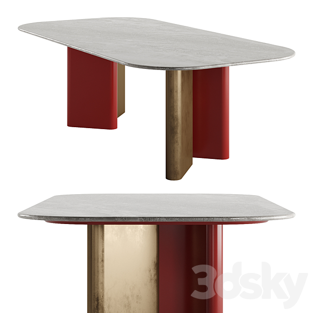 ONNO Rectangular Table by Marelli 3DSMax File - thumbnail 2