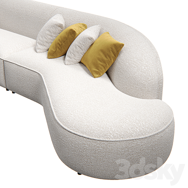 Teddy sofa KAZA 3DSMax File - thumbnail 3