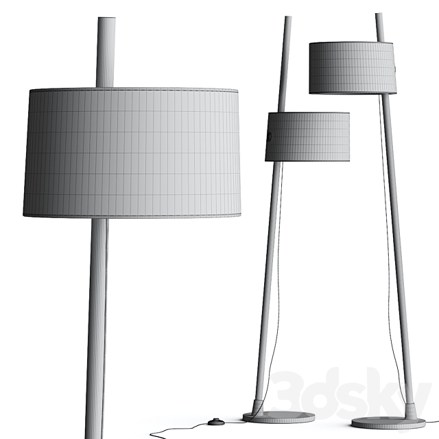 Milan Iluminacion Linood Floor Lamp 3dsky