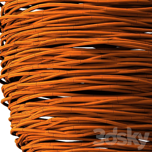 Lamp wicker n21 3dmodel
