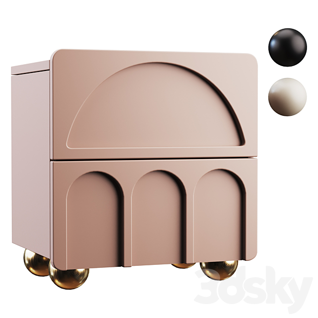 Sideboard Arch Nightstand 3DSMax File - thumbnail 1