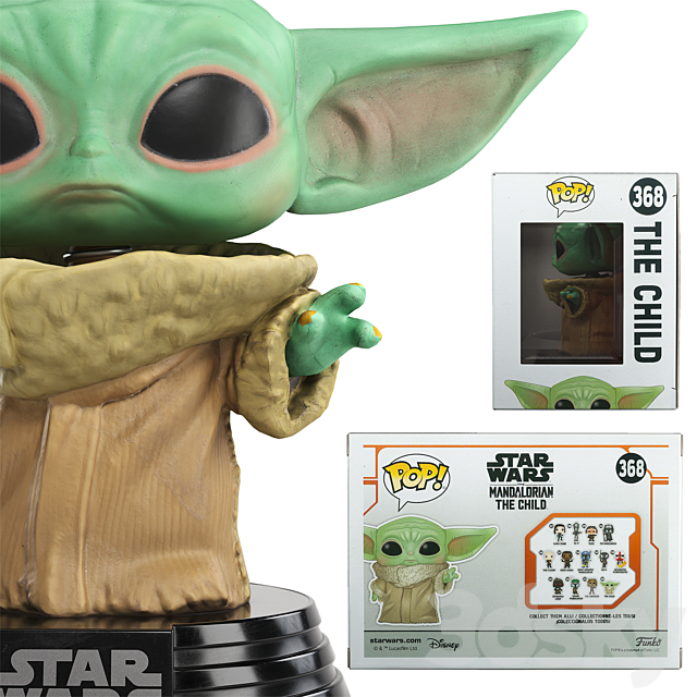 Funko Pop Grogu 3DS Max Model - thumbnail 5