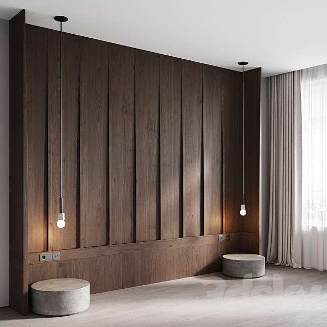Headboard Kew 3d