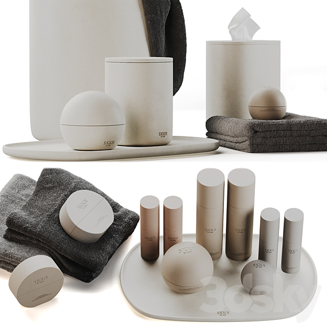 Towels 25 SKKN BY KIM set 3d