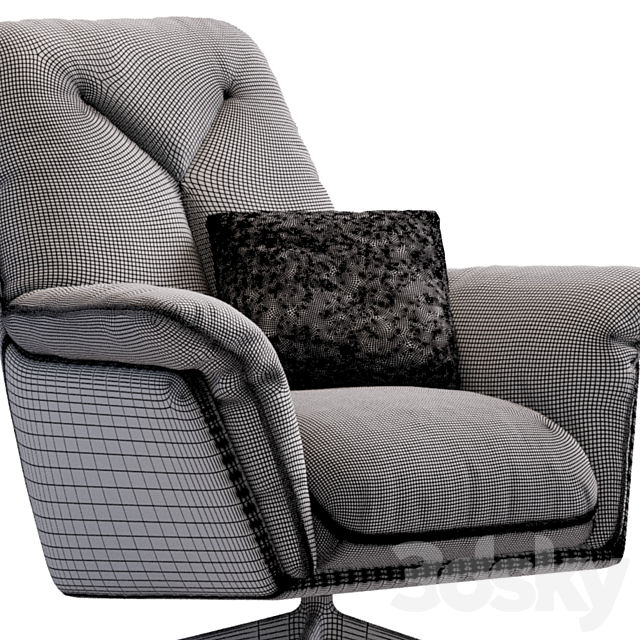 Armchair Paul By Blanche 3dsky