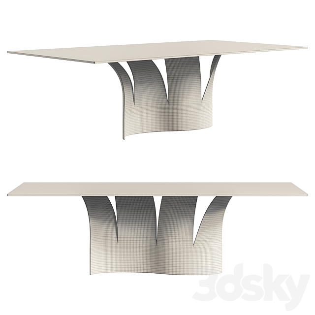 VOILES Dining Table 3DSMax File - thumbnail 2