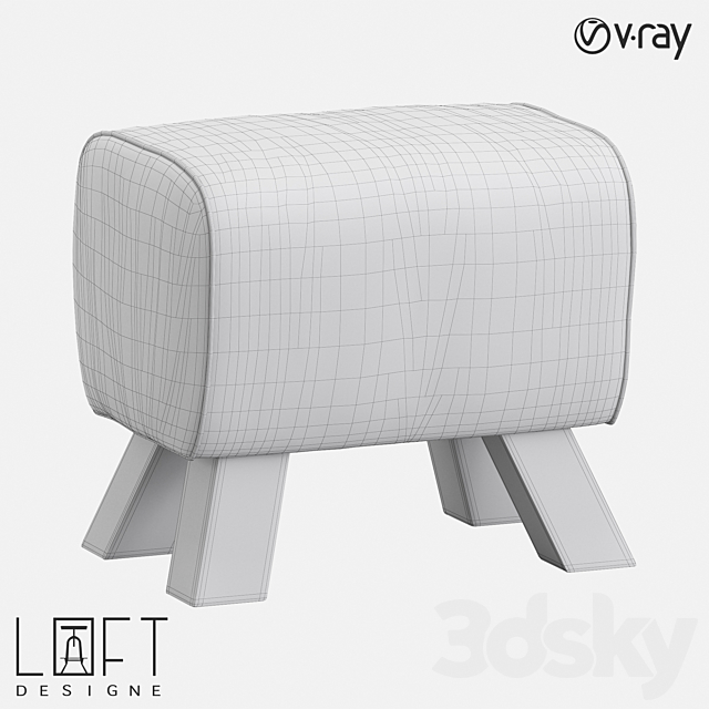 Pouffe LoftDesigne 2197 model 3d