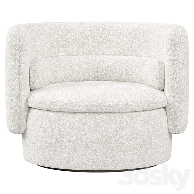 Group armchair with fixed base By SCP 3dskyfree