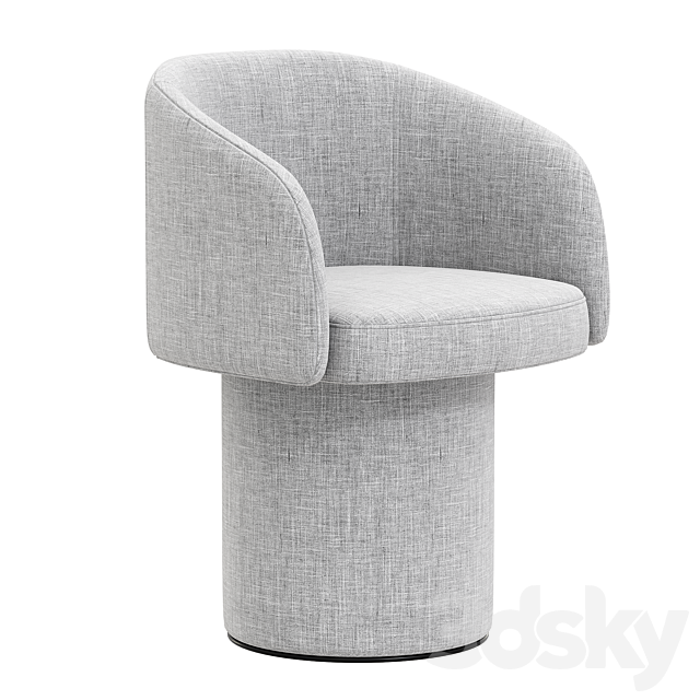 Ditre italia Billie chair 3DS Max Model - thumbnail 2