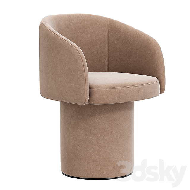 Ditre italia Billie chair 3DS Max Model - thumbnail 3