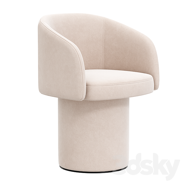 Ditre italia Billie chair 3DS Max Model - thumbnail 4