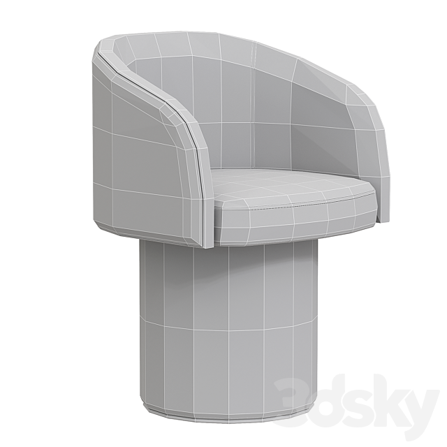 Ditre italia Billie chair 3DS Max Model - thumbnail 6