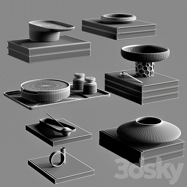 Decorative set-046- Muli Set 3DSMax File - thumbnail 7