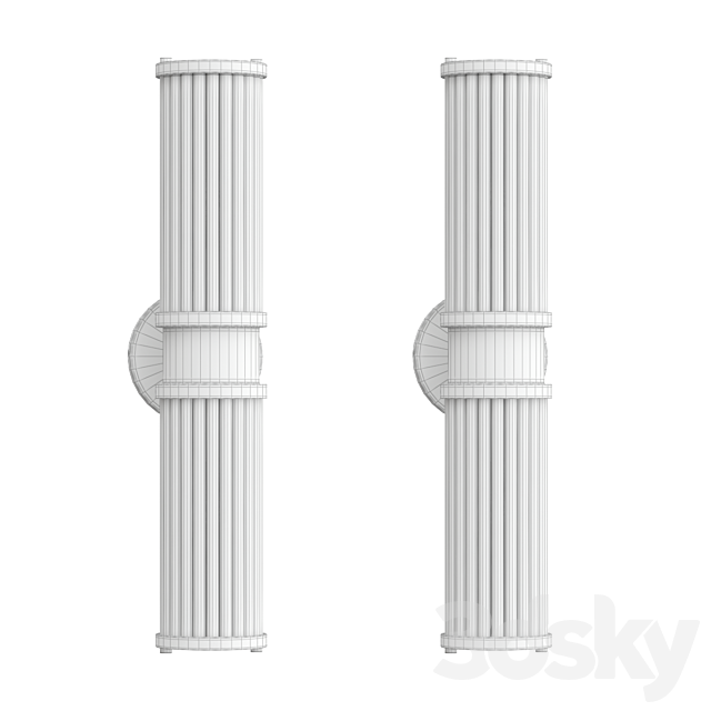 Wall Light Fixture Modernist Stylish 3DS Max Model - thumbnail 2