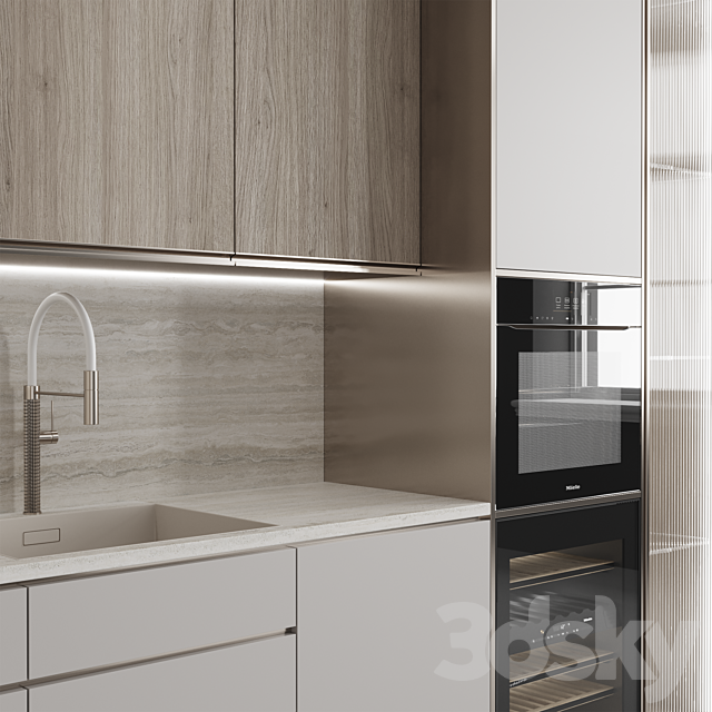 Kitchen №146 3DS Max Model - thumbnail 3
