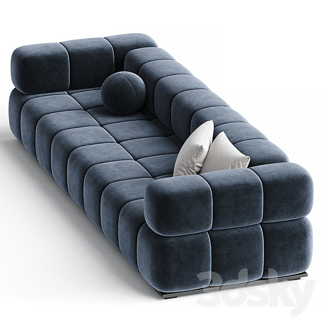 THOMAS - LONG MODULE SOFA WITH CORNER BACKREST 3d