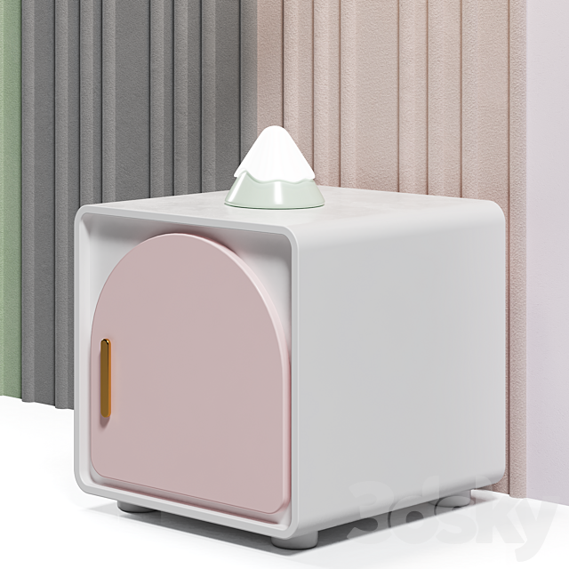 Headboard in nursery 05 3DS Max Model - thumbnail 5