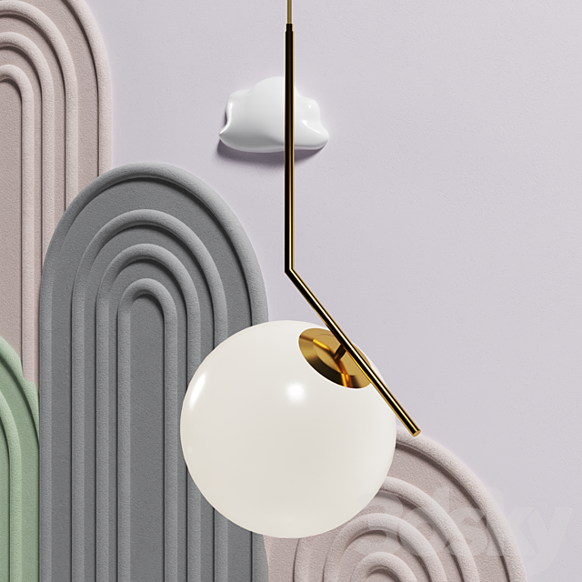Headboard in nursery 05 3DS Max Model - thumbnail 6