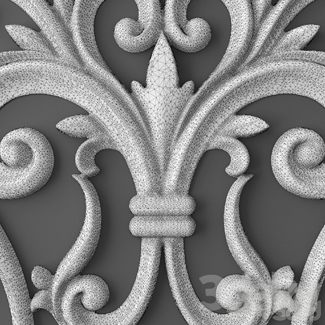 Rosette. 3d