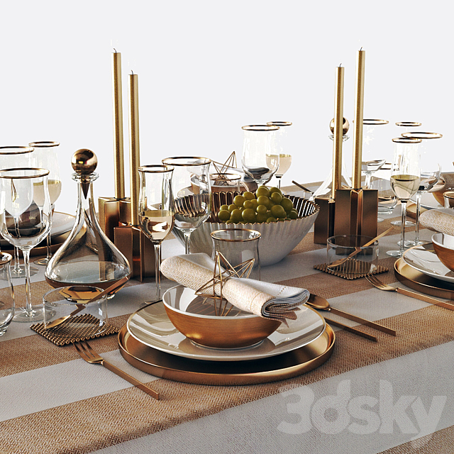 table setting 05 3d